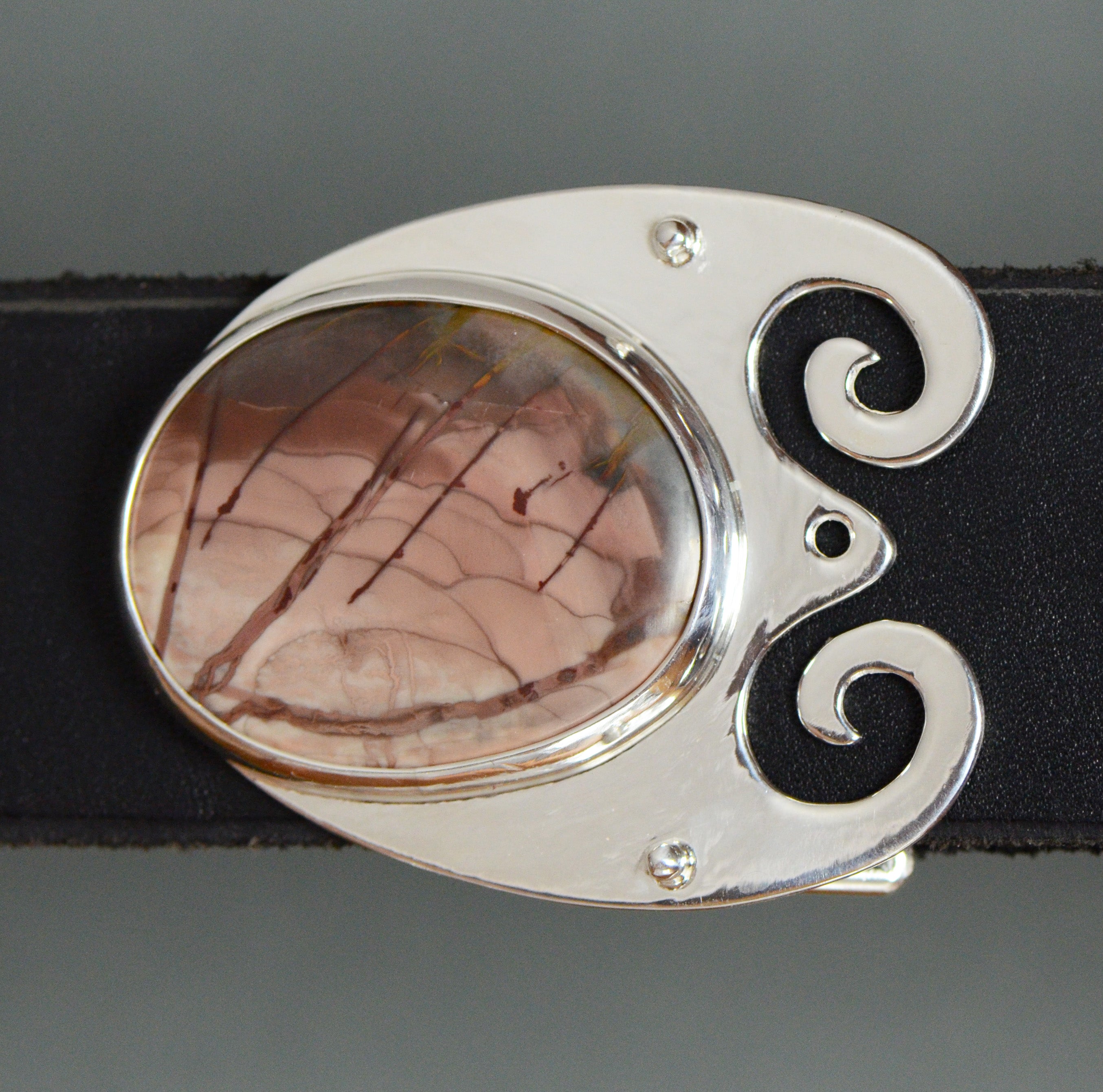Rare Valentino 75/30 Belt Jasper Scarab Buckle Scarab Belt main image 2